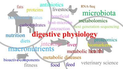 Cover image for research topic "Integrated Role of Nutrition and Digestive Physiology for Animal Health"