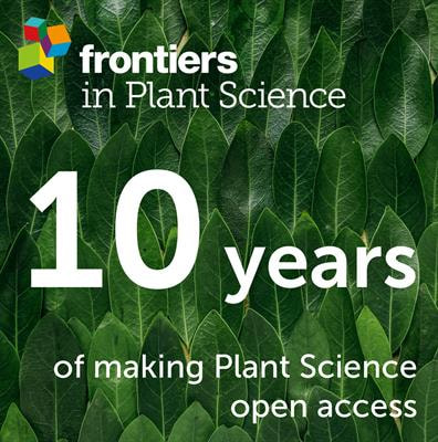 Cover image for research topic "10 years of Frontiers in Plant Science"