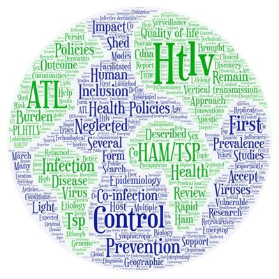 Cover image for research topic "Prevention and Control of Human T Lymphotropic Viruses 1 and 2 (HTLV-1/2)"