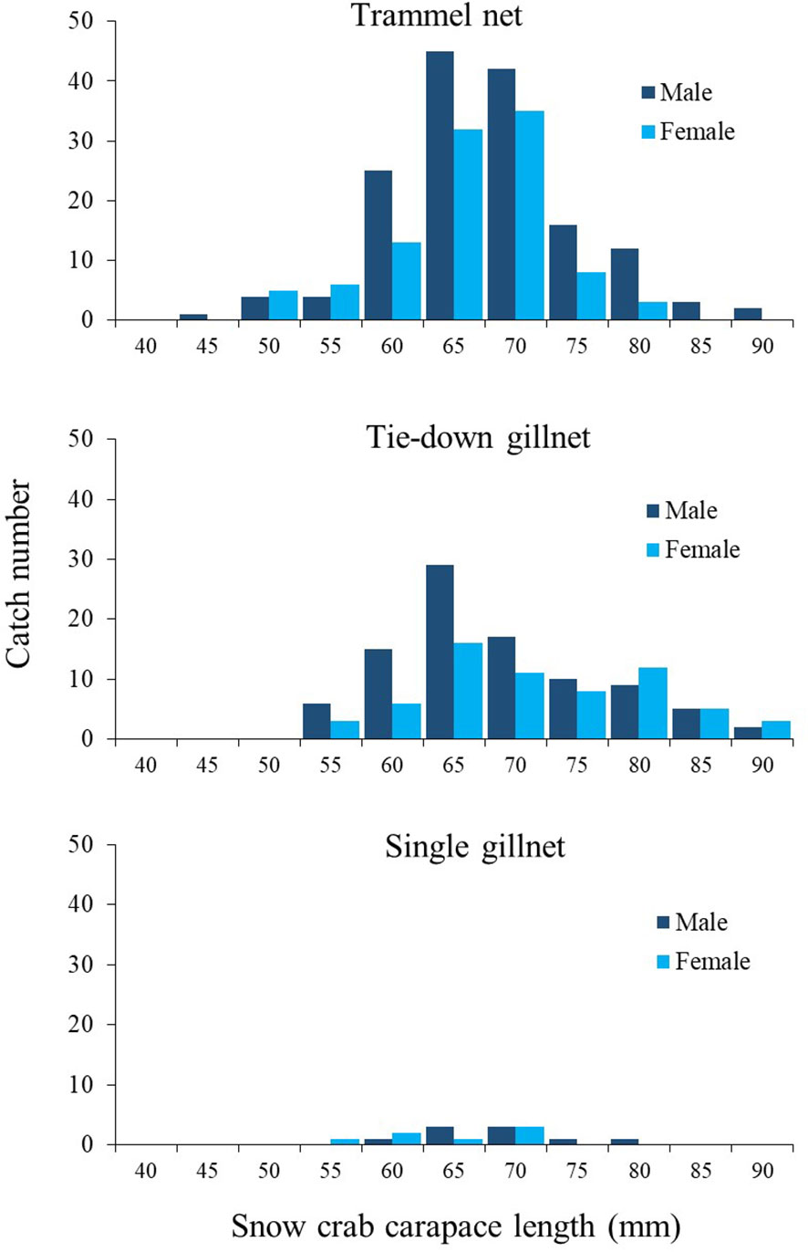 Frontiers  The application of tie-down gillnet to improve the capture of  blackfin flounder (Glyptocephalus stelleri) in a sustainable way