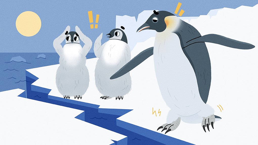 Emperor Penguins on Thin Sea Ice · Frontiers for Young Minds