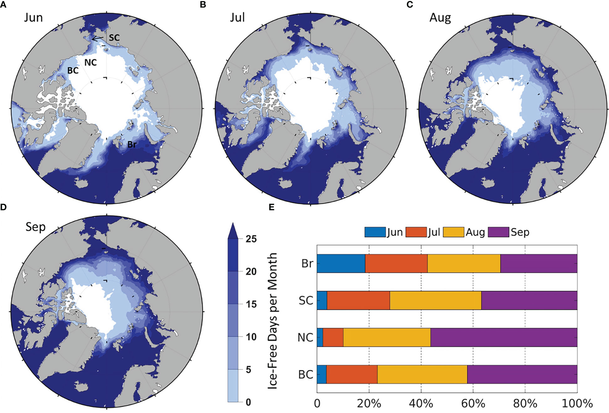 Frontiers  Response of nutrients and primary production to high wind and  upwelling-favorable wind in the Arctic Ocean: A modeling perspective