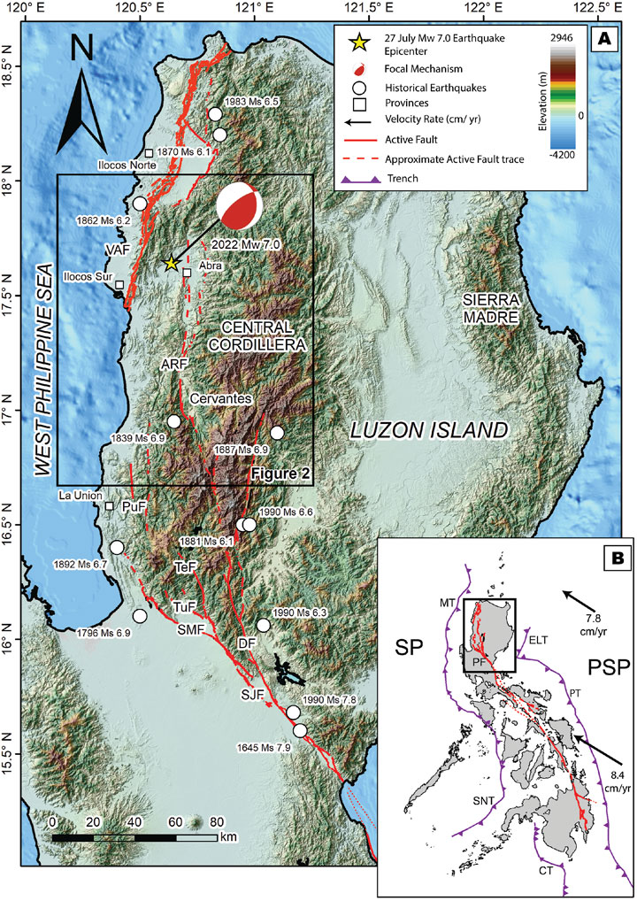 Map Of Northwestern Luzon Island Philippines Elevatio - vrogue.co