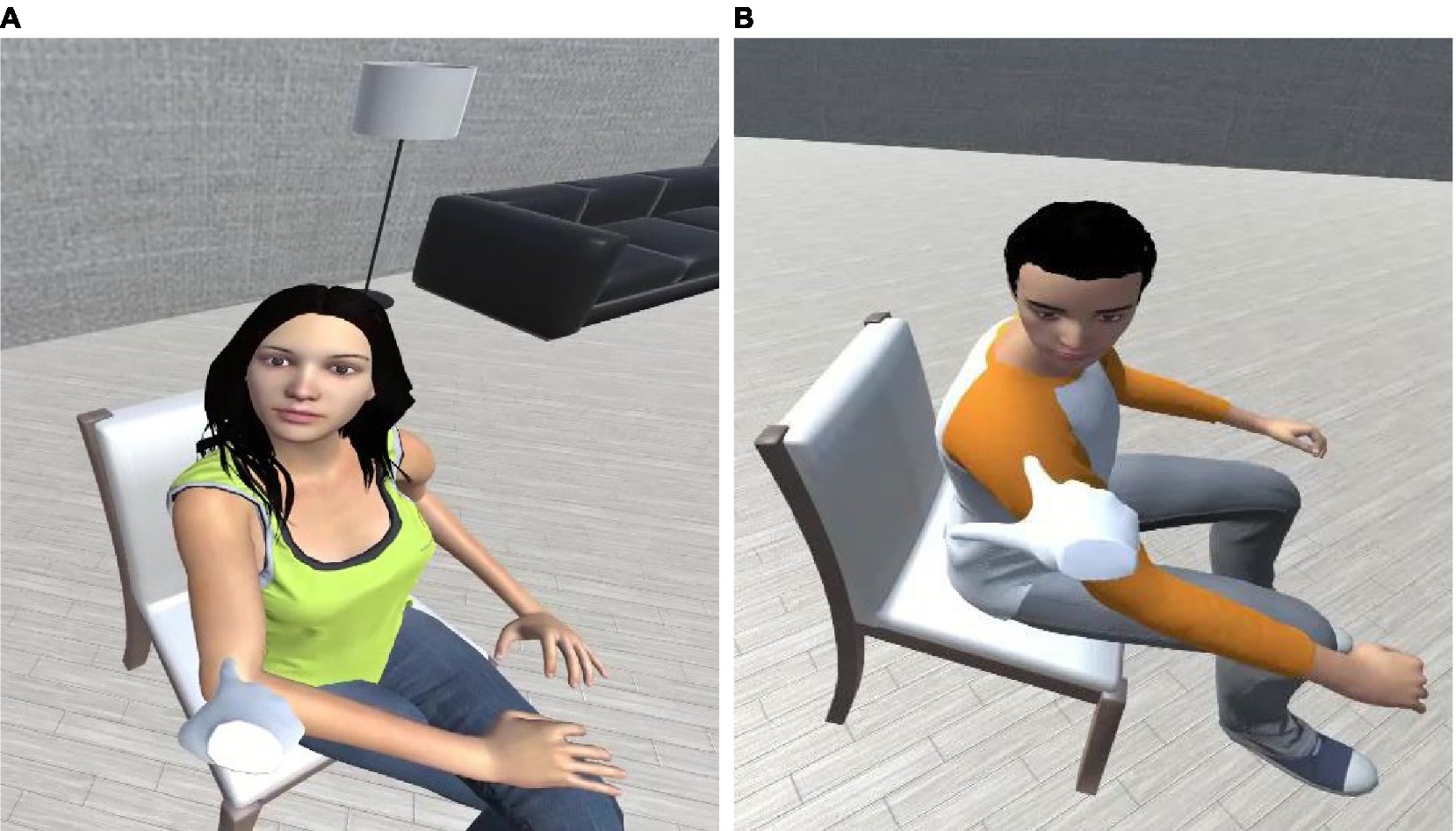 Frontiers | Evaluating gaze behaviors as pre-touch reactions for virtual  agents