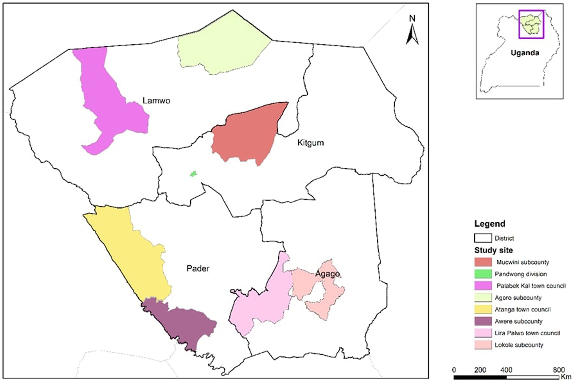 A Cross-Sectional Study of Prevalence and Spatial Patterns of Major Limb  Loss in the Acholi Sub-Region of Uganda