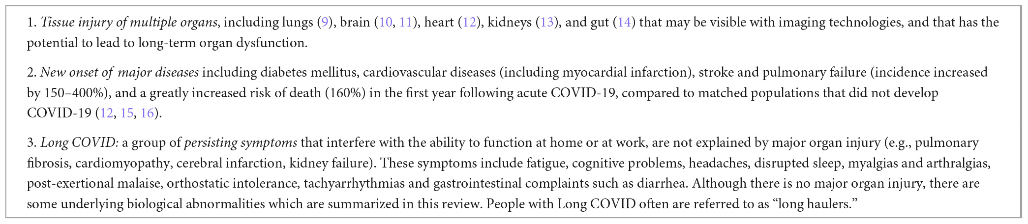 Frontiers | ME/CFS and Long COVID share similar symptoms and biological ...