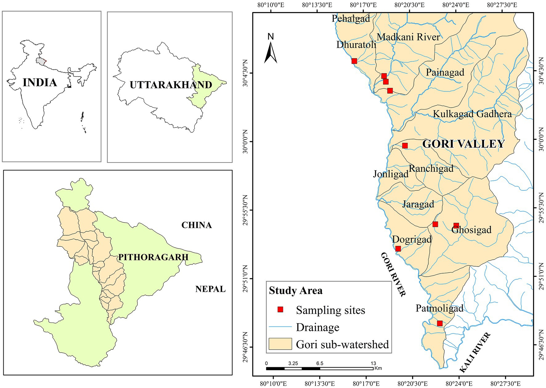 Frontiers  Dry matter dynamics and carbon flux along riverine forests of  Gori valley, Western Himalaya