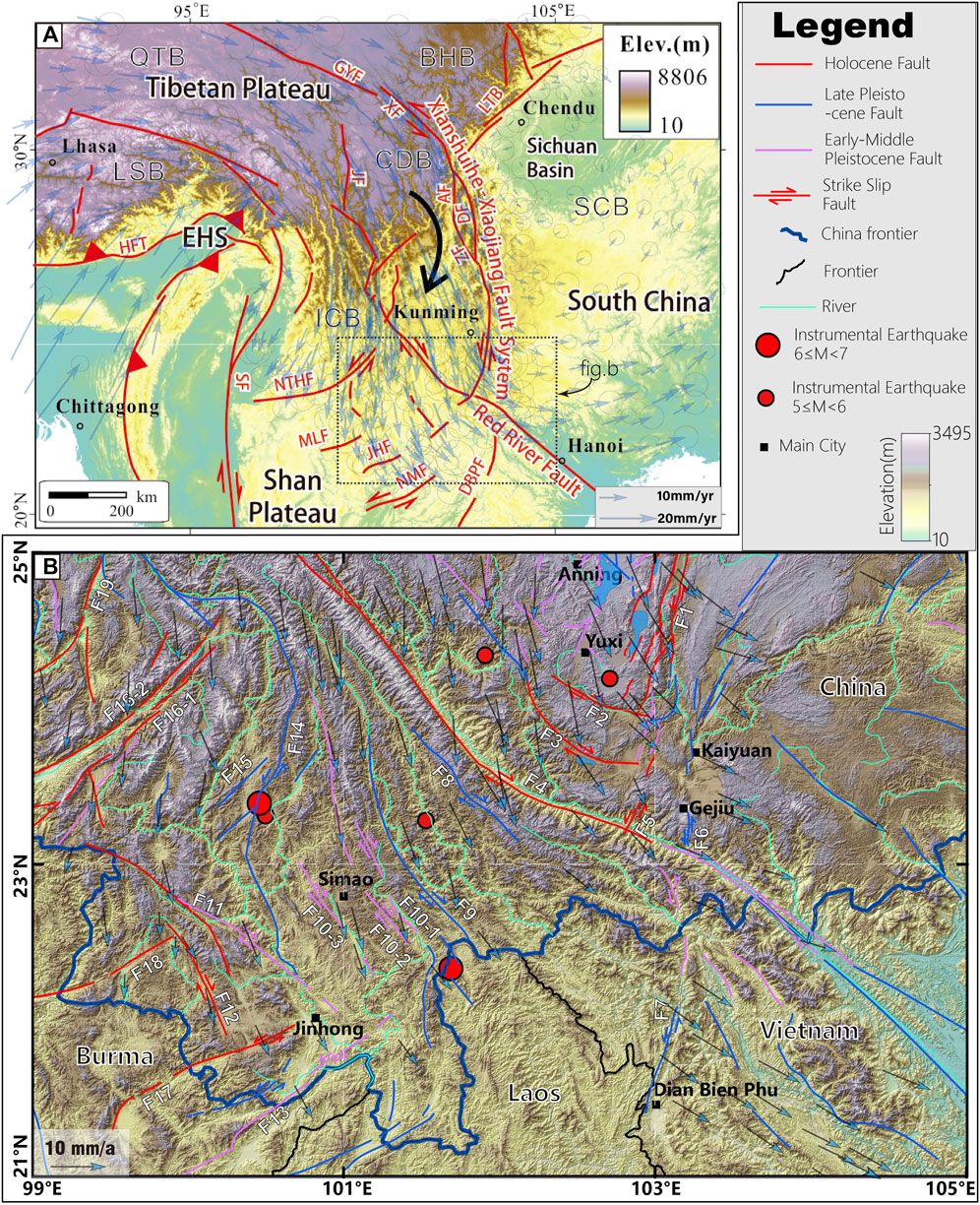 Frontiers | Seismological research in Yunnan Province, China, and 