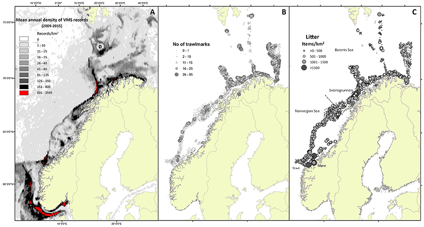 Frontiers  Impacts of Bottom Trawling and Litter on the Seabed in  Norwegian Waters