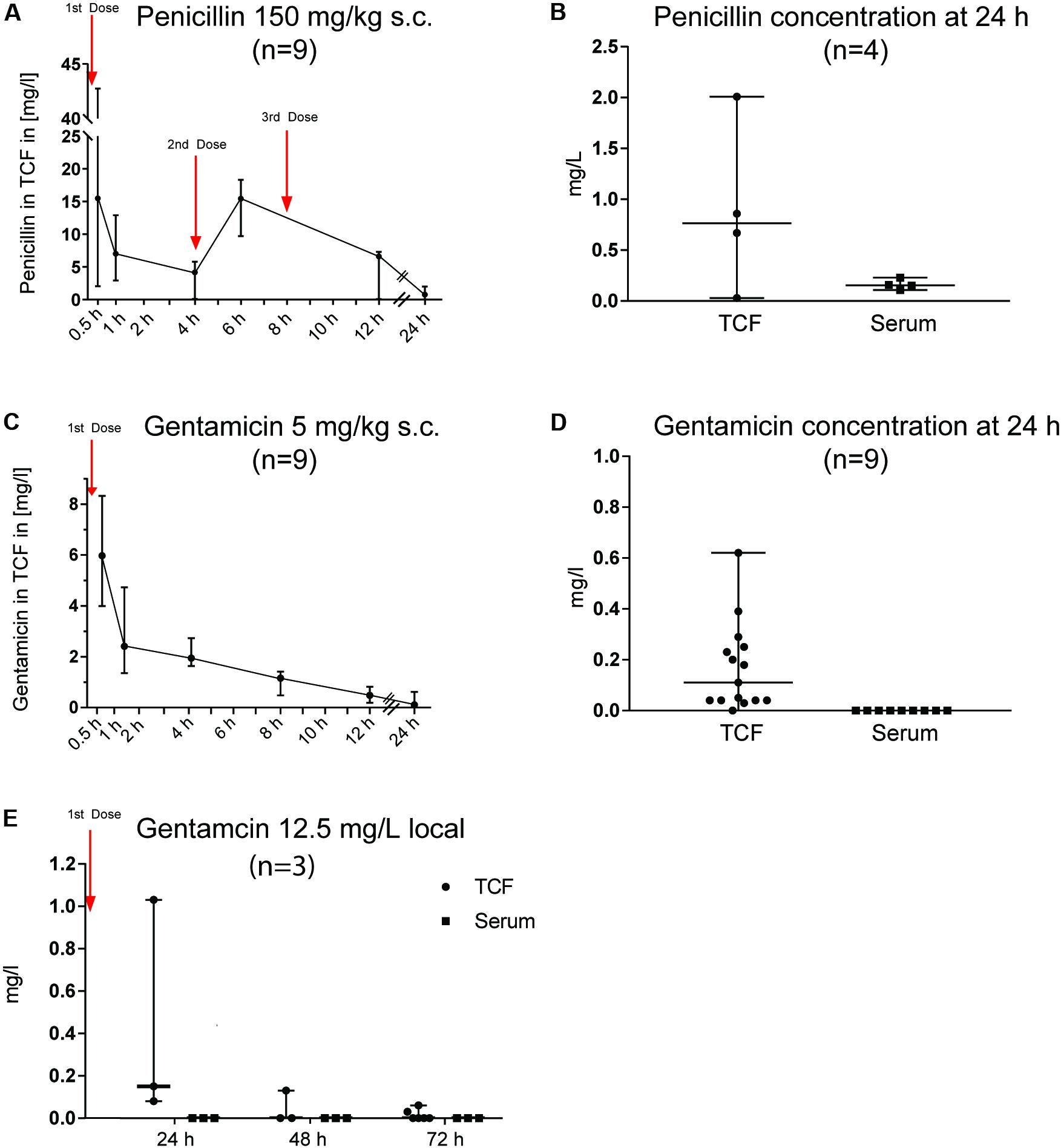 Frontiers Is Penicillin Plus Gentamicin Synergistic Against Sessile Group B Streptococcal Isolates An In Vivo Study With An Experimental Model Of Foreign Body Infection Microbiology