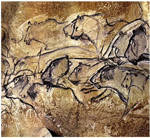 Figure 4 - The lions in the Chauvet cave (−36,000 years).