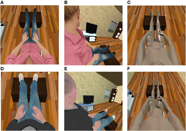 Frontiers  Inducing illusory ownership of a virtual body