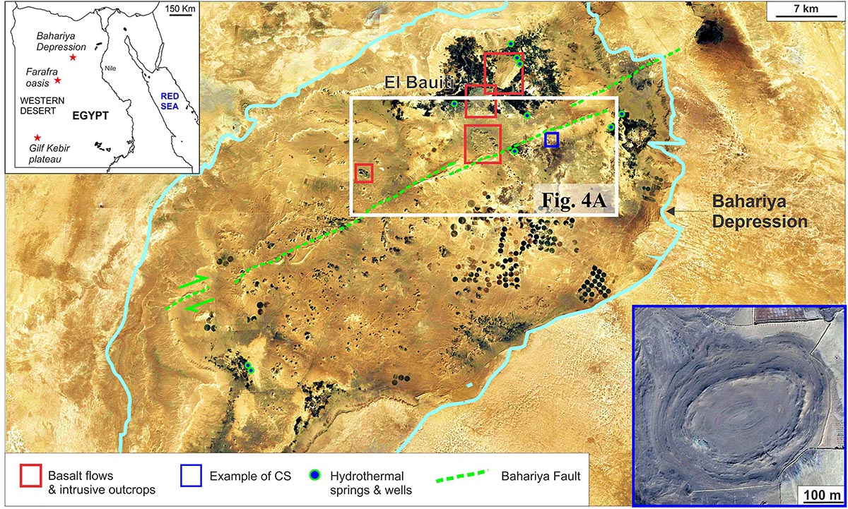 Frontiers Concentric Structures And Hydrothermal Venting In The Western Desert Egypt Earth Science