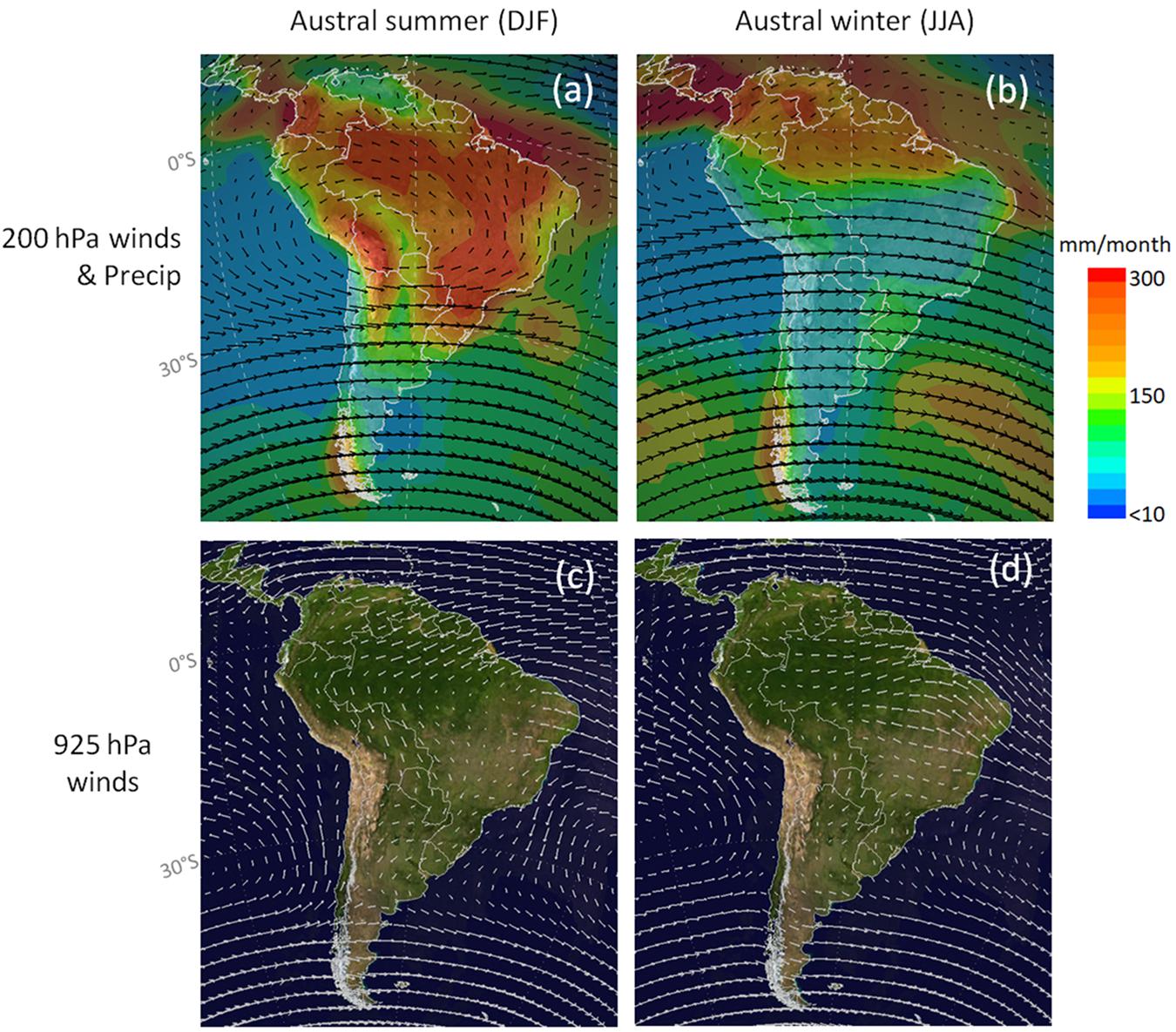 Frontiers Hydroclimate Of The Andes Part I Main Climatic Features Earth Science