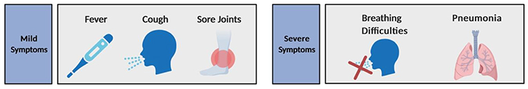 图3 - SARS-CoV-2感染相关症状