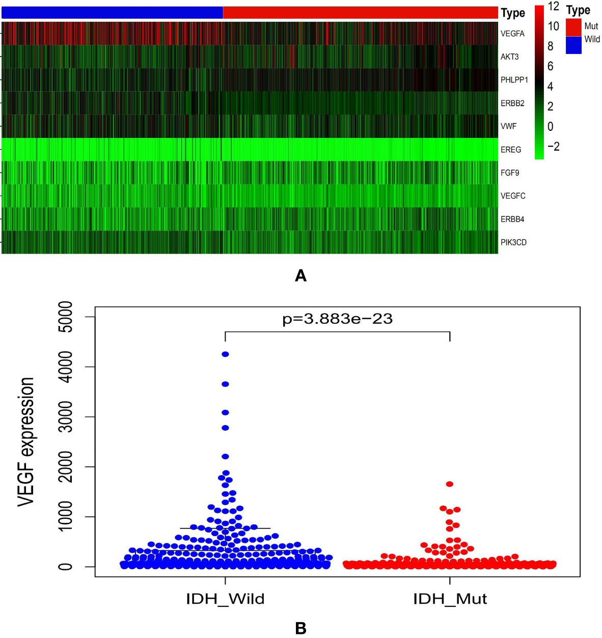 Frontiers  Non-Invasive Estimation of Glioma IDH1 Mutation and VEGF  Expression by Histogram Analysis of Dynamic Contrast-Enhanced MRI