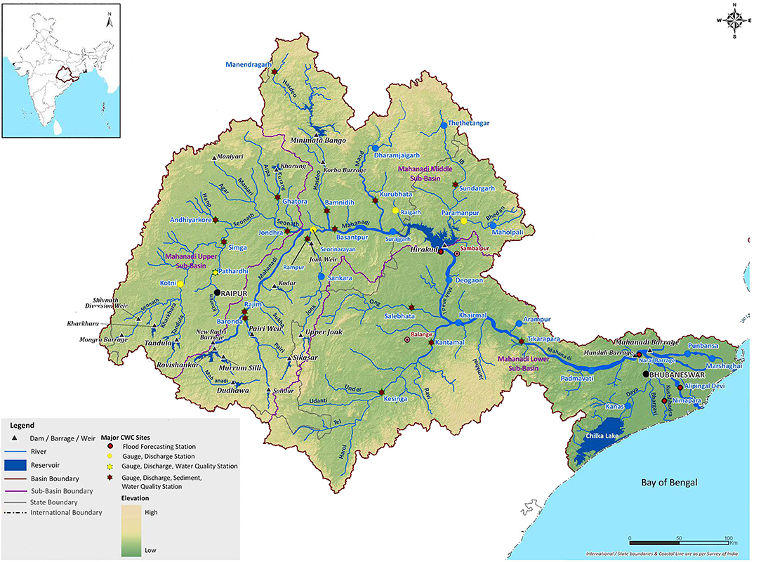 mahanadi river map