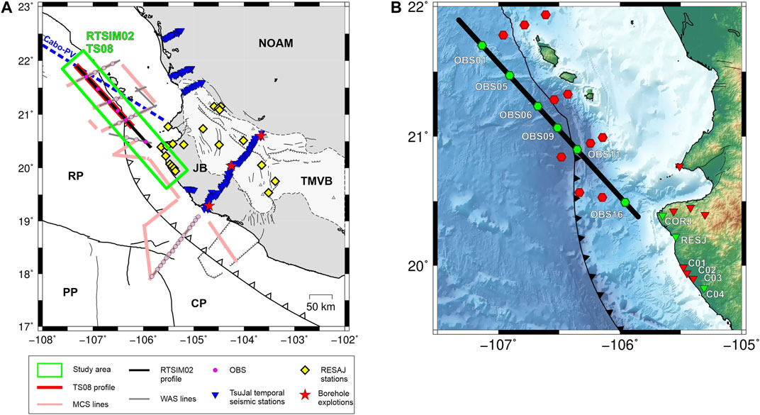 Frontiers | The Extended Continental Crust West of Islas Marías (Mexico)