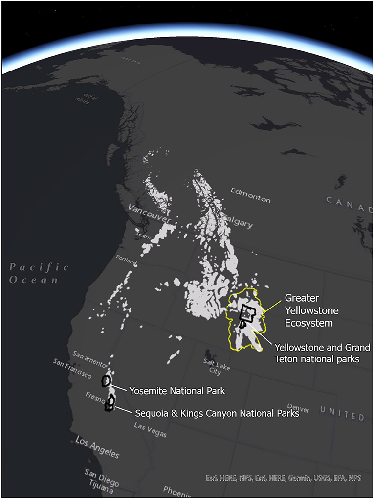 图1 -的位置就在北美西部。