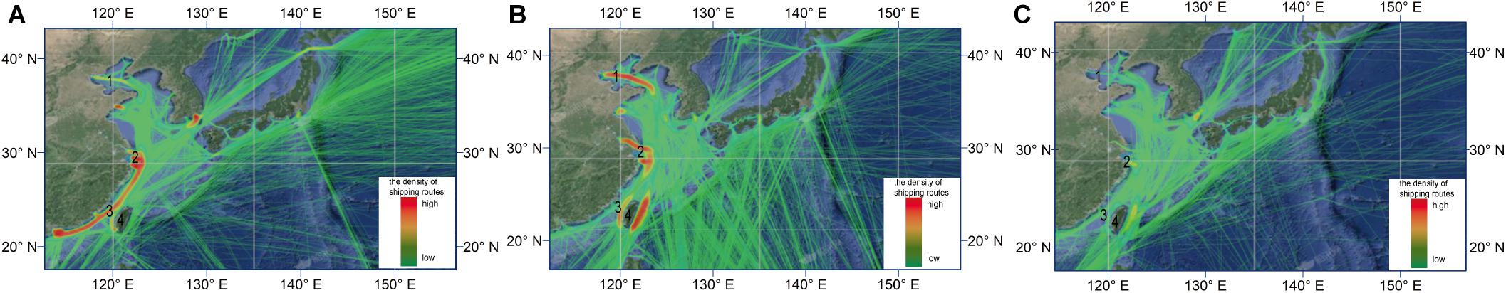 Frontiers  Impact of Ship Traffic on the Characteristics of Shelf