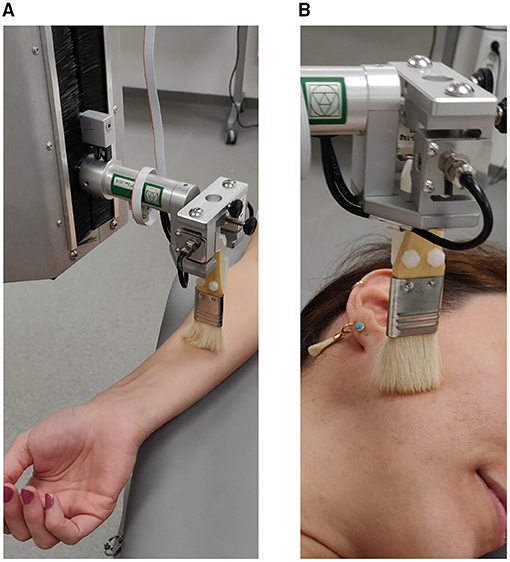 Frontiers  Robotic Stroking on the Face and Forearm: Touch