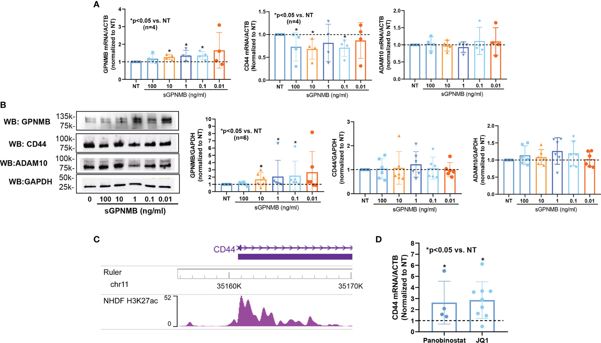 Frontiers | Functional Characterization of Glycoprotein Nonmetastatic ...