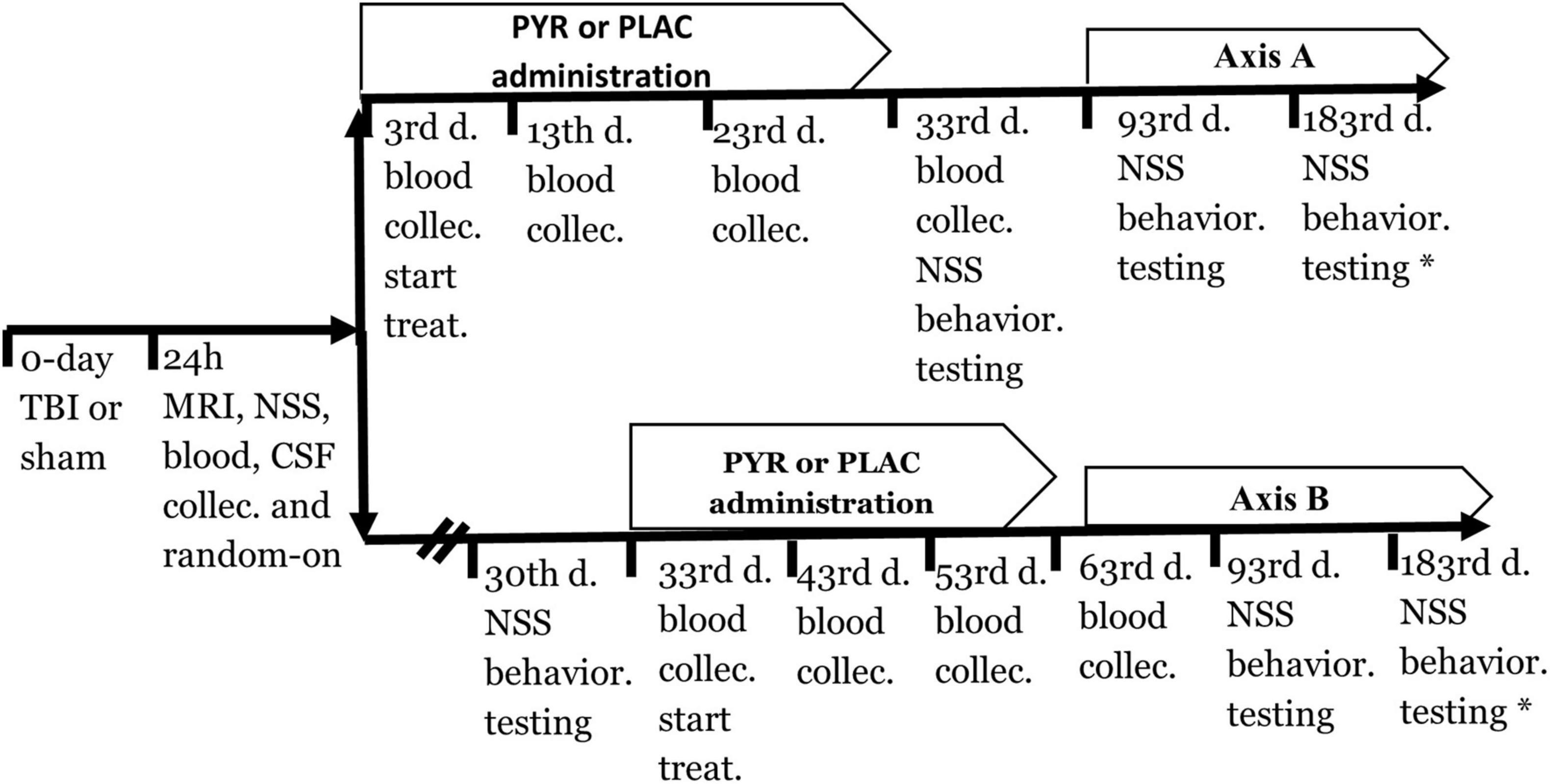 Frontiers Blood Glutamate Scavenging With Pyruvate As A Novel Preventative And Therapeutic Approach For Depressive Like Behavior Following Traumatic Brain Injury In A Rat Model