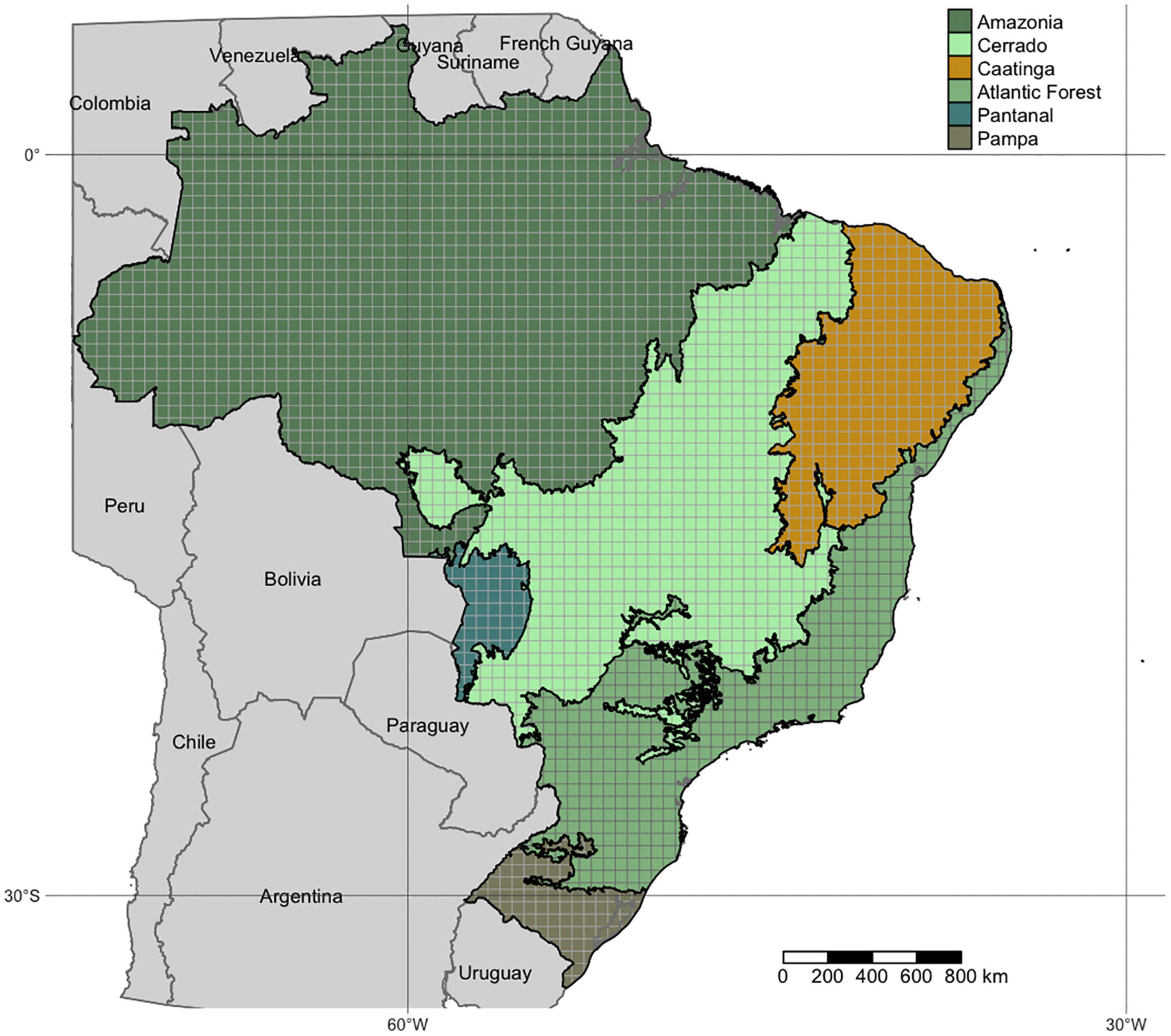 Frontiers  Sustainability assessment of Cerrado and Caatinga