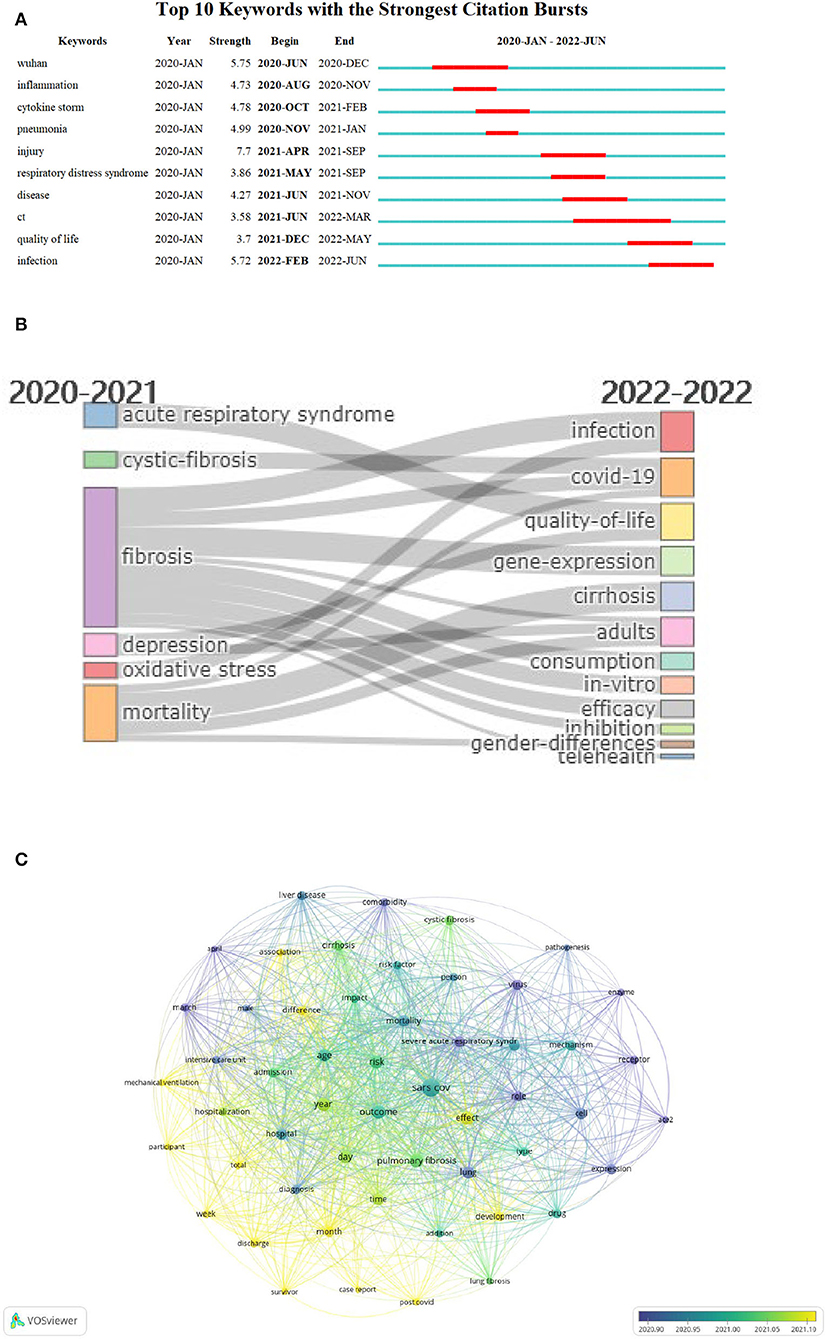 Frontiers Scars of COVID 19 A bibliometric analysis of post