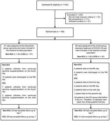 Frontiers | Effect of high-dose Spirulina supplementation on ...