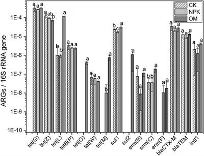 Frontiers Enrichment Of The Antibiotic Resistance Gene Tet L In An Alkaline Soil Fertilized With Plant Derived Organic Manure Microbiology