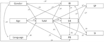 Frontiers Theory Of Mind And Sociometric Peer Status The Mediating Role Of Social Conduct Psychology