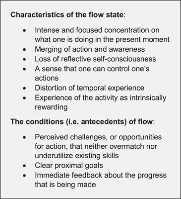 Being in the Flow
