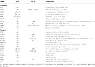 Frontiers Environment And Gene Association With Obesity And Their Impact On Neurodegenerative And Neurodevelopmental Diseases Neuroscience