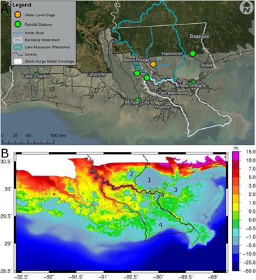 Baton Rouge Flood Zone Frontiers | Enhancing Flood Hazard Assessments In Coastal Louisiana Through  Coupled Hydrologic And Surge Processes