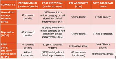 Frontiers  Integrated focal psychotherapy: Results from a retrospective  study