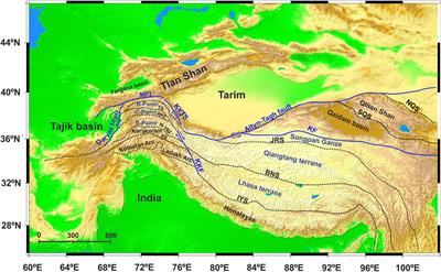 Frontiers | Deep Crustal Structure Beneath the Pamir–Tibetan Plateau ...