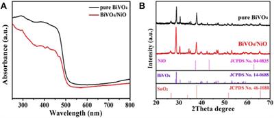 Frontiers  Fabrication of Cocatalyst NiO-Modified BiVO4 Composites for  Enhanced Photoelectrochemical Performances