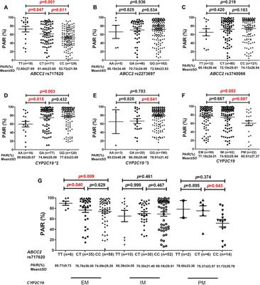 Frontiers | Association of ABCC2 polymorphism with clopidogrel response ...