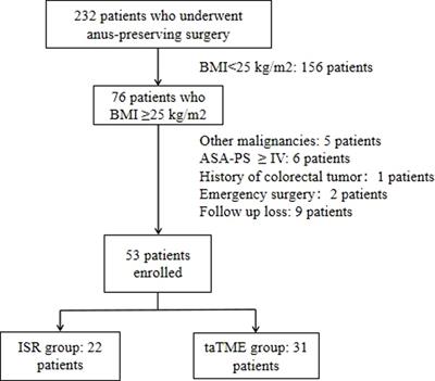 Frontiers | Laparoscopic intersphincteric resection vs. transanal total ...