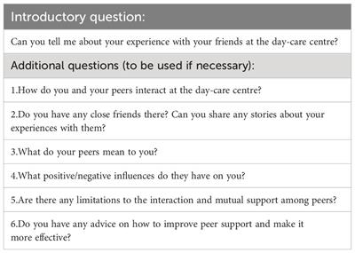 Frontiers | Experience of naturally occurring peer support among people ...